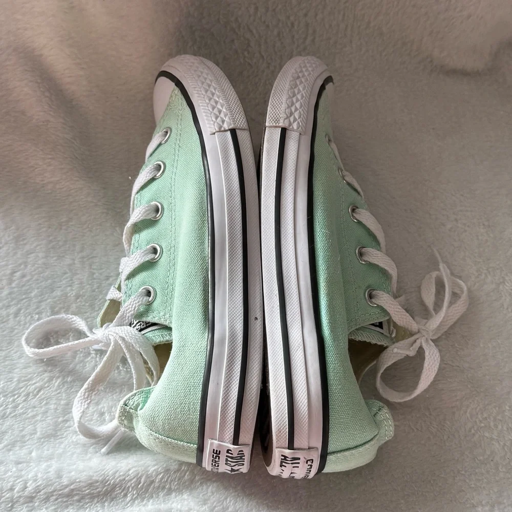Converse Kids' Light Green Sneakers Size 3‎ Youth All Star Lace Up 336565F